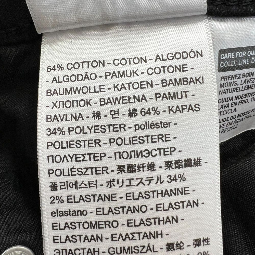Levis Classic Mid Rise Skinny Slim Fit Jeans Womens 14 Medium 32 x 30 Black - Picture 5 of 9